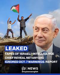 Leaked audio recordings of Major General Aharon Haliva, the former head of  the 'Israeli' Military Intelligence Directorate, revealed the security  failures that led to the events of October 7, 2023. Read more: