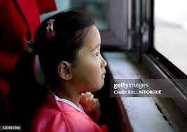 Young North Korean Girl in Pyongyang, North Korea. News Photo