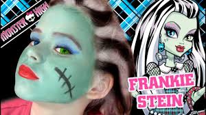 Tolle angebote bei ebay für monster high frankie stein kostüm. Frankie Stein Monster High Doll Costume Makeup Tutorial For Halloween Monster High Makeup Halloween Kids Halloween Costumes For Kids