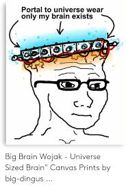 25 best memes about brain chair brain chair memes. Portal To Universe Wear Only My Brain Exists Big Brain Wojak Universe Sized Brain Canvas Prints By Big Dingus Brain Meme On Me Me