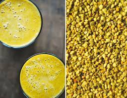 Healing Warming Turmeric Smoothie With Bee Pollen Turmeric Smoothie Bee Pollen Smoothie Cancer Fighting Smoothies Recipes