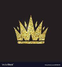 Queen Crown Royal Gold Headdress King Golden Accessory Isolated Vector Illustrations Elite Class Symbol On Black Crown Tattoo Design Queen Crown Crown Art