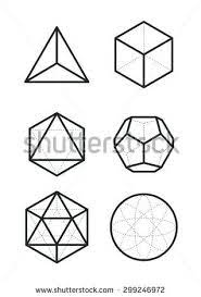 Sacred Geometry Platonic Solids Six Elements Stock Vector Air Earth Water Fire Spir Sacred Geometric Symbols Sacred Geometry Tattoo Sacred Geometry