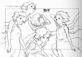Barbie coloring pages mermaid coloring pages bird coloring pages pokemon coloring pages cat coloring page coloring books tatoo geek mononoke anime wedding coloring pages more information. Studio Ghibli Hayao Miyazaki S On Your Mark Character Models