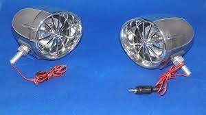 Pair Of Chrome Bullet Motorcycle Speakers Available With Rca Plugs Or Molex Connectors For The 700 Watt Syst Motorcycle Stereo Bullet Motorcycle Stereo Systems