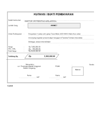 Kwitansi adalah dokumen penting dalam kegiatan transaksi jual beli, atau pembayaran tagihan. Contoh Kwitansi Xlsx