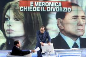 Risultati immagini per veronica lario e assegno di divorzio vignette