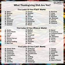 Check spelling or type a new query. What Thanksgiving Dish Are You Darn Good Yarn