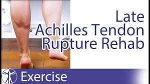 After either treatment, you'll have physical therapy exercises to strengthen your leg muscles and achilles tendon. Late Achilles Tendon Rupture Repair Rehab Youtube