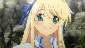 Senran Kagura Katsuragi Ginger Hair Color Blonde Girl Otaku Anime