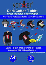 Ram edean 8.407 views1 year ago. Yorkker T Shirt Dark Cotton Inkjet Transfer Photo Paper Pack Of 5 Sheets Diy Print T Shirts Clothes Use Inkjet Ink And Heat Press With Iron 5 Sheets Dark Cotton Amazon In Home