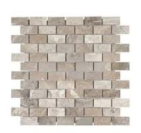Atlantic Gray Marble 1X2 Brick Mosaic Polished or Honed