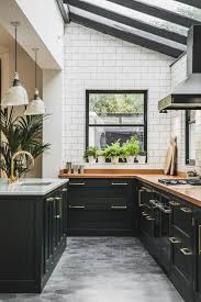 Black And White Interior Design Kitchen 14 Stylish Black And White Subway Tiles Kitchen Design With Matching Furniture Decoratoo Kitchen Remodel Small Interior Design Kitchen Kitchen Design