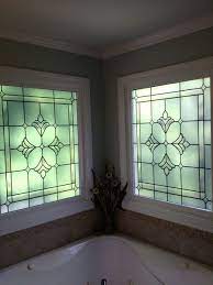 Frosted bathroom window film or cut pattern bathroom window film. Bradham Bevel Window Privacy 1 Stained Glass Window Film Window Privacy Decorative Window Film