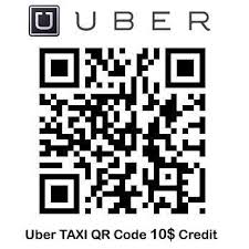 Uber Taxi 10 Credit Qr Code Deals Coupons Qrcode Smartphone Mobile Coding Qr Code Uber Taxi