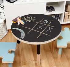 An Easy Project For Your Budding Little Artist Bunnings Blackboard Kids Chalkboard Table Playroom Table Kids Room Paint