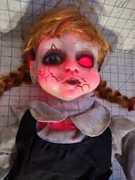 Talking Kreepy Kathryn Doll Halloween Animated Creepy Home Depot Spirit Read