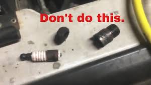 Removing Broken Spark Plugs Youtube