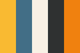 Blue black and white color scheme. Black White And Pop Color Palette
