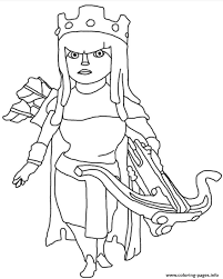 Download and print these free coloring pages. Archer Queen Clash Of Clans Coloring Pages Printable