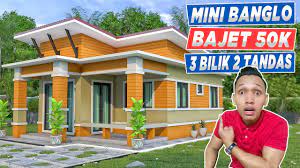 Bangun rumah murah biaya 20 jutaan siap huni. Design Rumah Bajet 20k 1 Bilik Tidur 1 Bilik Air 5x8 Meter Youtube