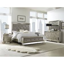 True platform bed true platform bed does not require a box spring. Celine 5 Piece Mirrored And Upholstered Tufted King Size Bedroom Set Overstock 8409731