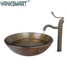 bathroom sink glass vessel