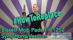 I feel the cost is a little high and i hope bissell will periodiaclly run specials on this to make them more affordable. How To Change Your Bissell Mop Pads Fit 1252 Symphony Hard Floor Vacuum Steam Mop Youtube