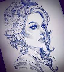 Sketches Drawings Girl Face Drawing