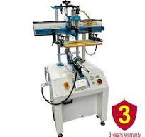 Curved screen printer and w/ Color Sensing Positioning ...