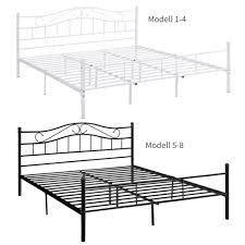 Ich finde allerdings, das fußteil ist pflicht bei diesem bett, ohne geht die komplette wirkung verloren. En Casa Metallbett 140 160 180 200x200cm Bett Bettgestell Doppelbett Ehebett Ebay