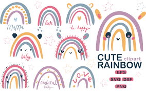 Cute Baby Rainbow Nursery Graphic By Zolotovaillustrator Creative Fabrica