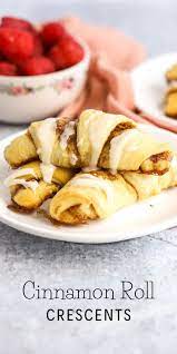 Cinnamon Roll Crescents Simply Made Recipes Recipe Kid Friendly Recipes Breakfast Quick Brunch Crescent Breakfast