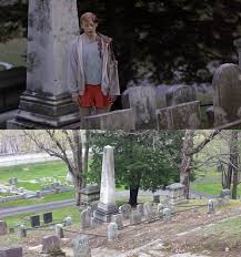 they see ellie walking towards them gage: Then Now Movie Locations Pet Sematary