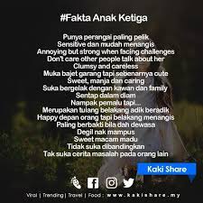 Apakah sesuai dengan sifat para mama yang serupa? Fakta Anak Ketiga Kutipan Buku Motivasi Psikologi