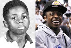 Lil Wayne (a.k.a. Wayne Carter), Junior High Yearbook Photo