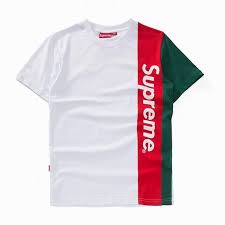 Supreme is known worldwide as the best streetwear brand. Supreme Round Collar White Red Green Short Tees T Shirt T Shirt Painting Shirts