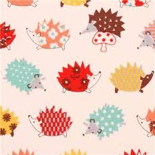 Tissu Oxford Kokka A C Cru Avec Des Ha C Rissons Art Herisson Herisson Image Animaux