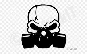 Gas Mask Clipart Minimalist Cool Skulls With Gas Masks Free Transparent Png Clipart Images Download