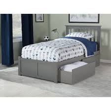Check spelling or type a new query. Mission Twin Xl Platform Bed With Flat Panel Foot Board And 2 Urban Bed Drawers In Grey Overstock 19864616