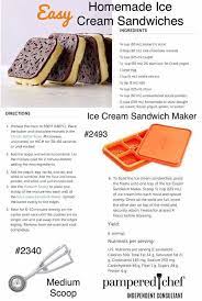 Ice Cream Sandwiches Pampered Chef Recipes Pampered Chef Pampered Chef Ice Cream Recipe