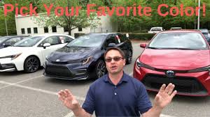 Toyota cars color model wise. 2020 Corolla All Color Choices Pick Your Favorites Youtube