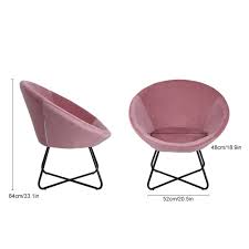 A wide variety of round tub chair options are available to you, such as leisure chair, corner sofa. Velvet Back Accent Armchair Tub Chair Round Occasional 1 Seater Sofa Pink Grey Ebay