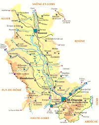 C'est un trou de verdure où chante une rivière. Carte Departement Loire Departement Loire Et Codes Postaux Loire