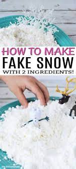 How To Make Fake Snow How To Make Snow In Minutes How To Make Snow Fake Snow Snow Recipe