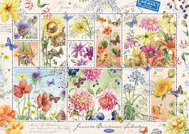 Filter for stamps by the value of the stamp, from 1¢ additional postage to priority mail express stamps. Flower Stamps Summer 1000 Piece Jigsaw Puzzle
