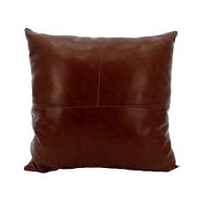 Faux Leather Pillow By Ashland Michaels