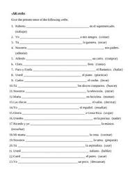 Ar Verbs In Spanish Present Tense Worksheet 1 Spanish Verbs Learning Spanish Learn A New Language