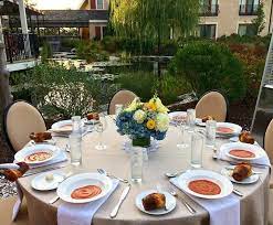 Table For 8 In The Monet Gardens Anyone We Hosted A Fabulous Al Fresco Dinner For A Corporate Group Last Night And The Sett Al Fresco Dinner Fresco This Is Us
