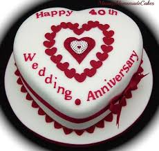 This dazzling stone's deep red hue is the perfect symbol of burning love that's lasted for 40 years. 45 Best Ruby Wedding Anniversary Cakes Ideas Wedding Anniversary Cakes Ruby Wedding Anniversary Ruby Wedding